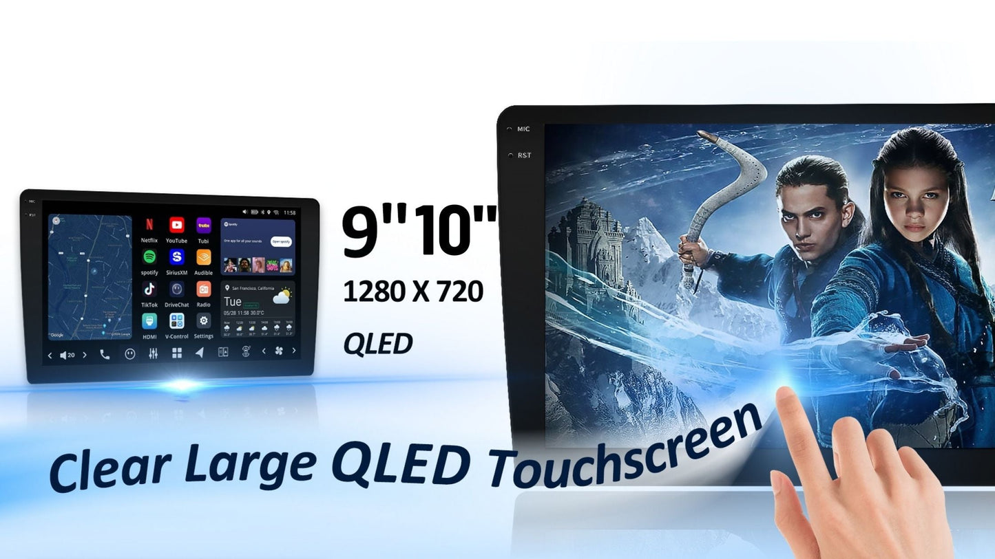 See the Road Like Never Before with a Big Screen QLED Car Display