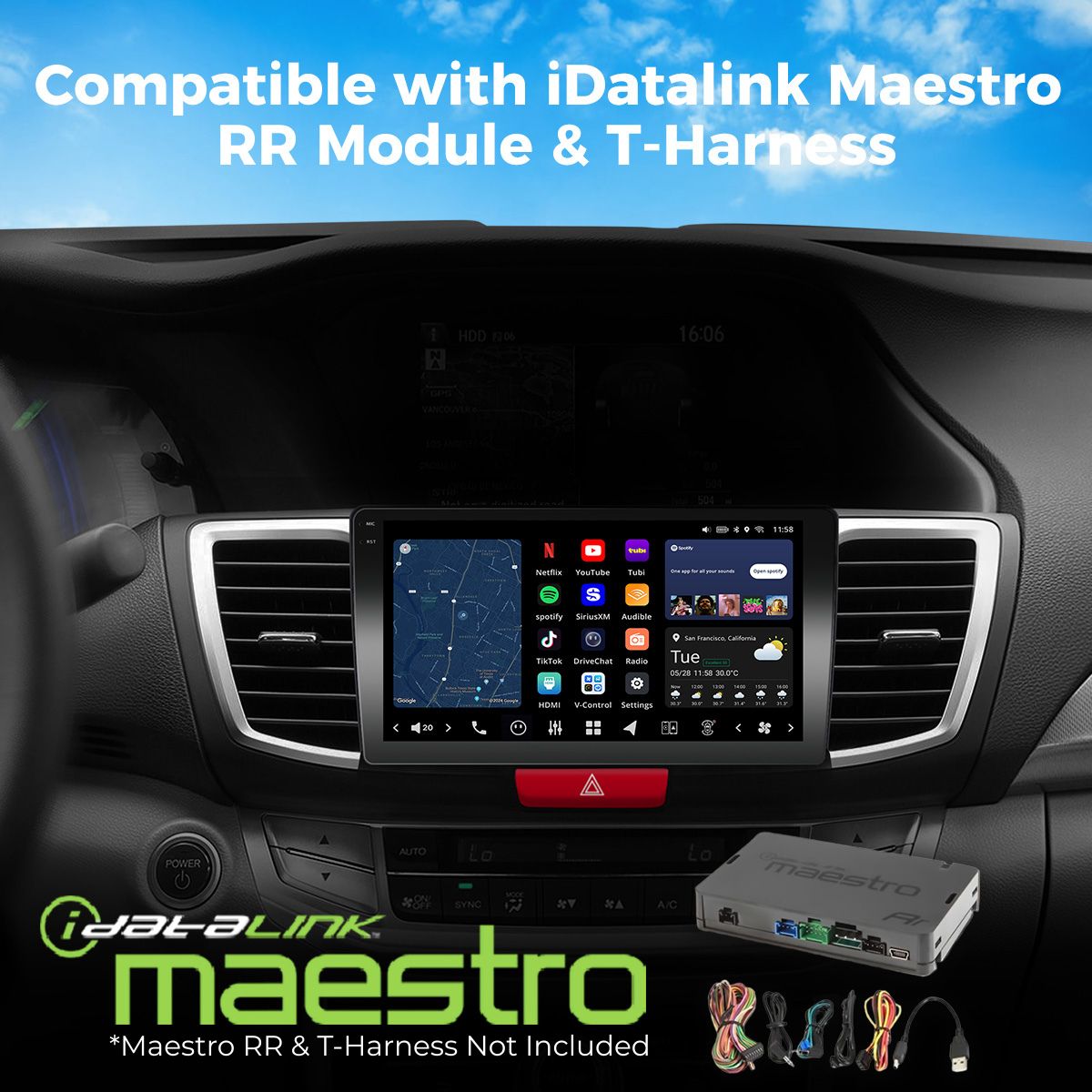 VISION 10” Custom-Fit Car Stereo for Honda Accord 2013-2015 – VINLAND