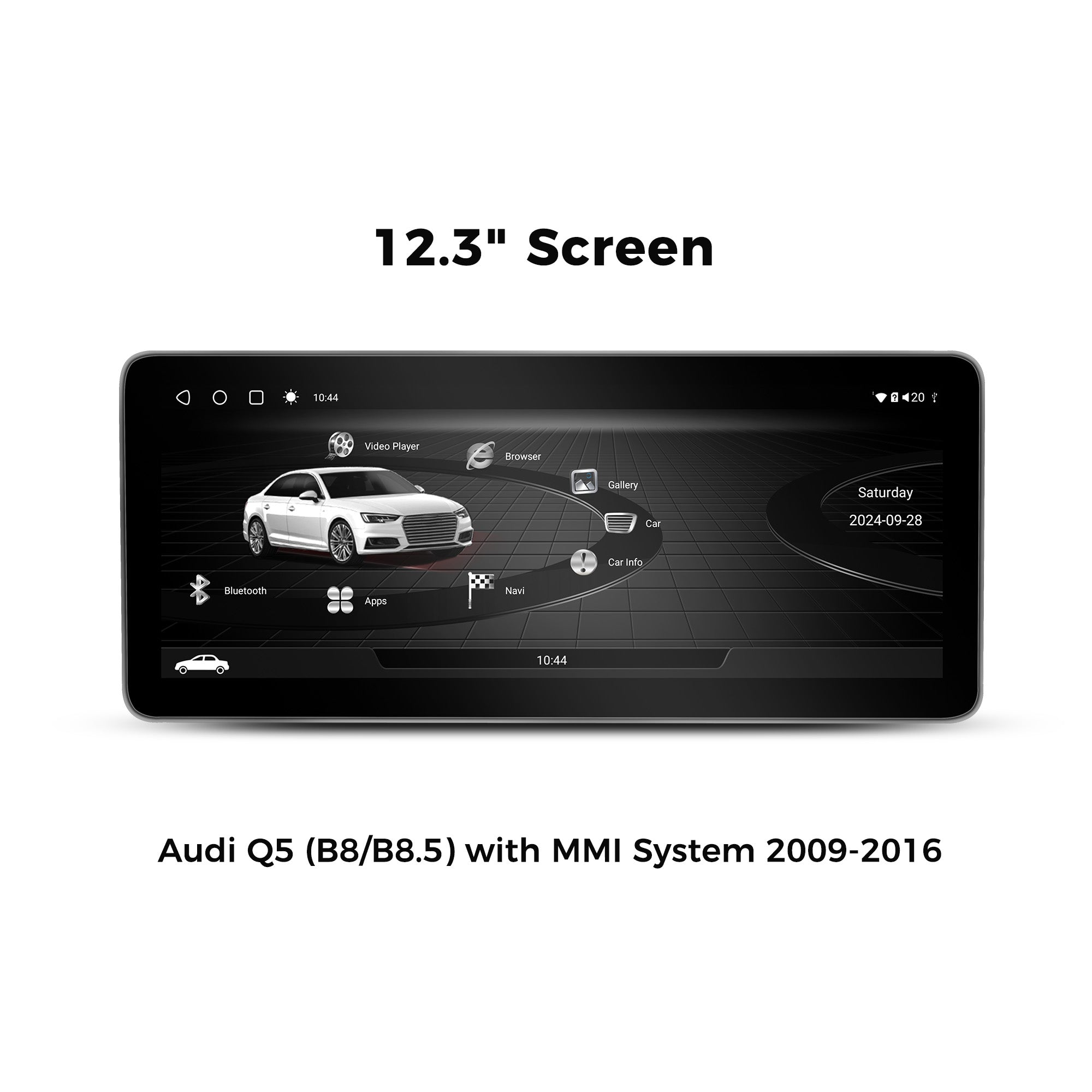 FUSION 12.3” Custom-fit for Audi Q5 (B8/B8.5) with MMI System 2009