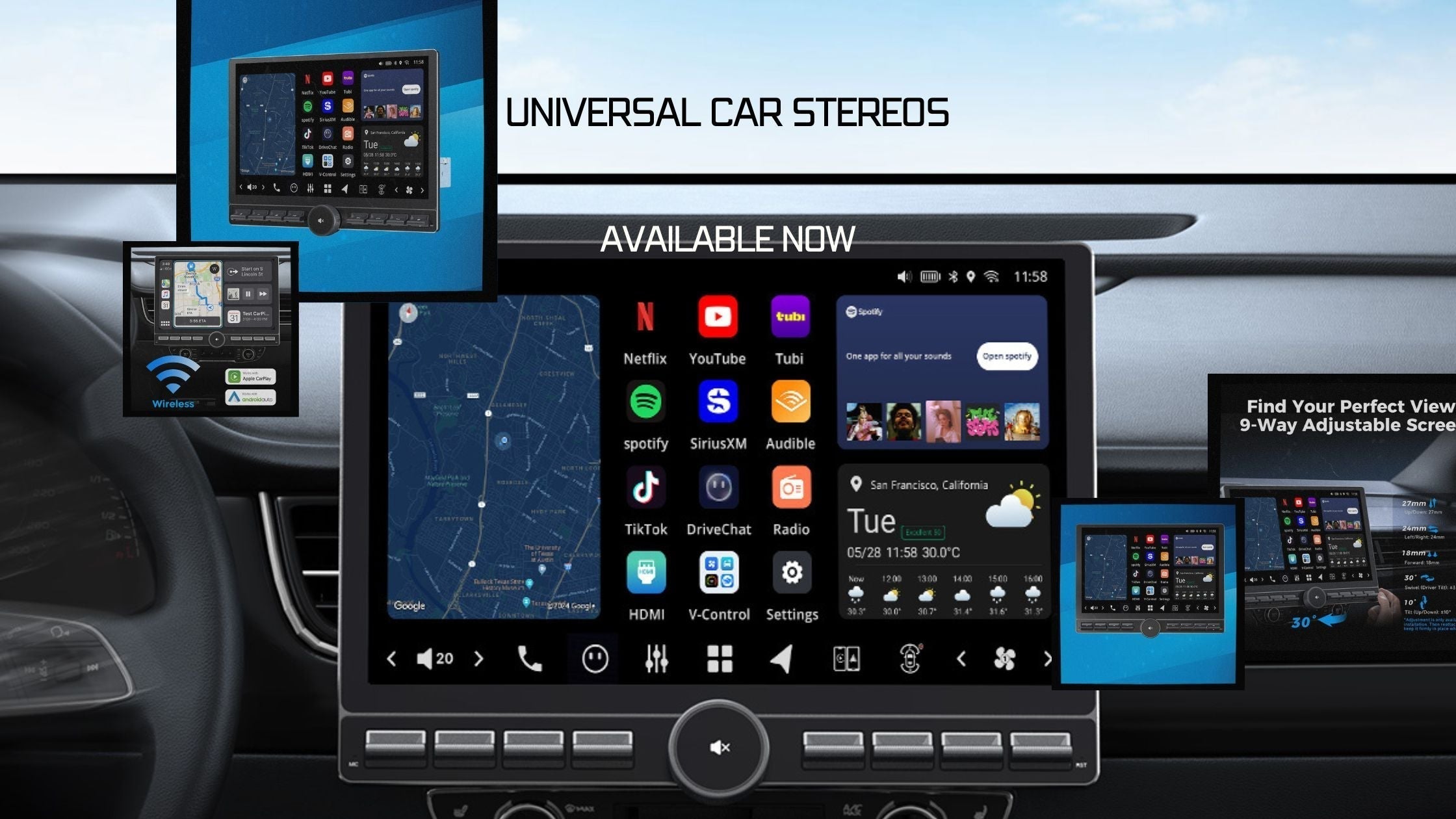 Meet the VISION 14″ and 13″ Universal Android Car Stereos — Modern Con ...