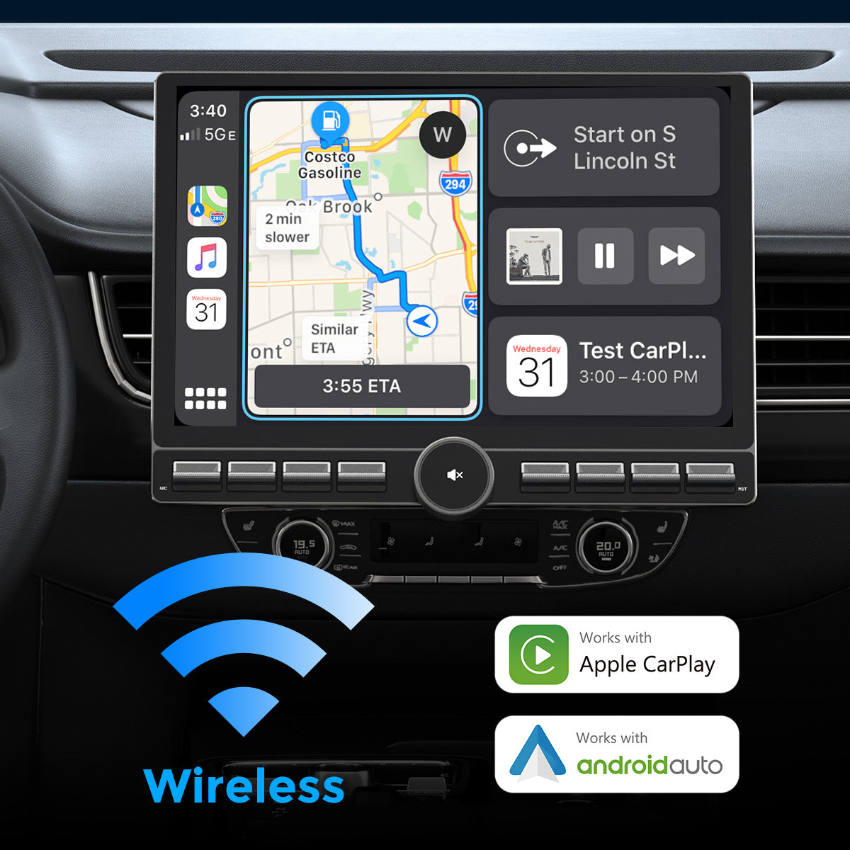 VISION 13” Single DIN Android Car Universal Radio – VINLAND