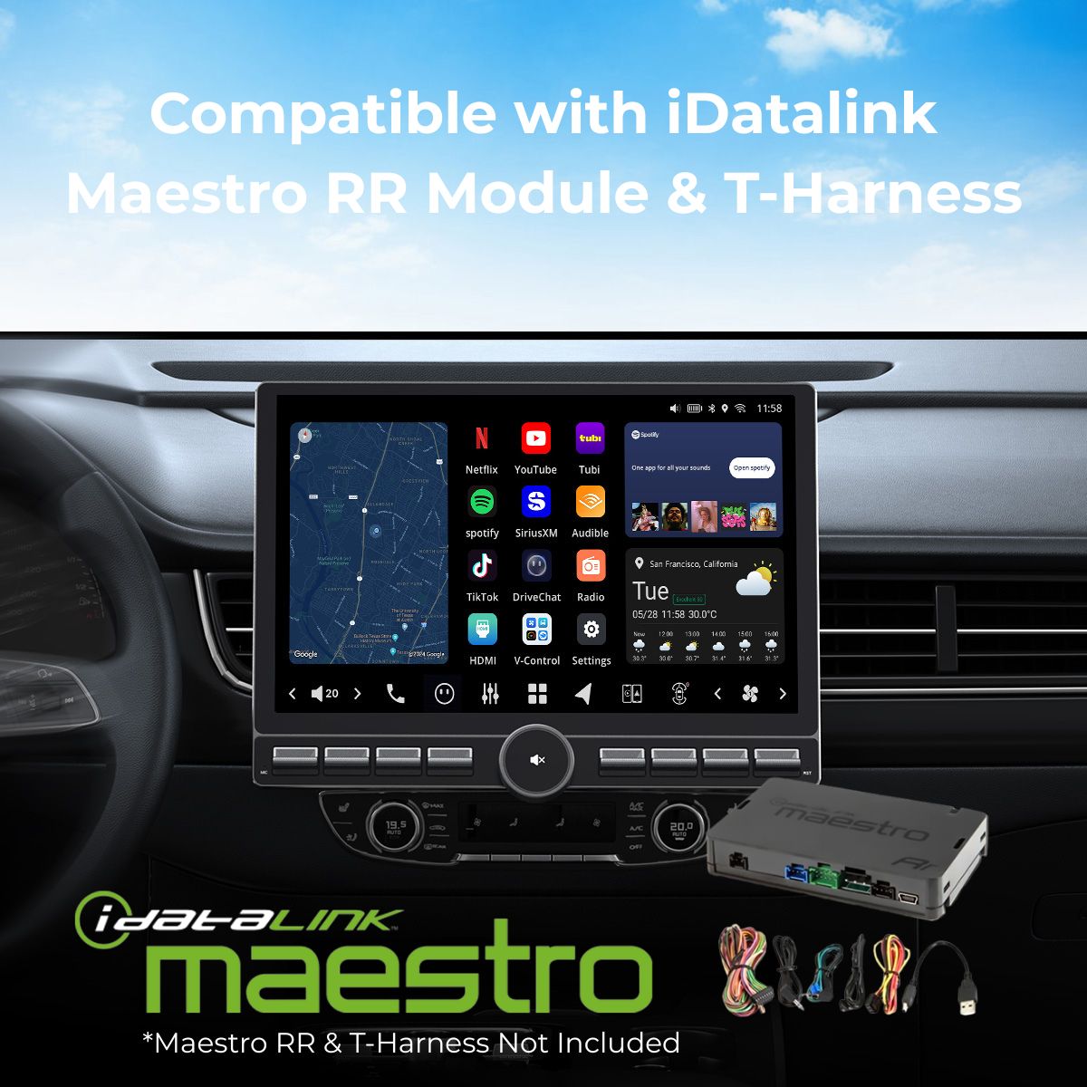 VISION 13” Single DIN Android Car Universal Radio – VINLAND