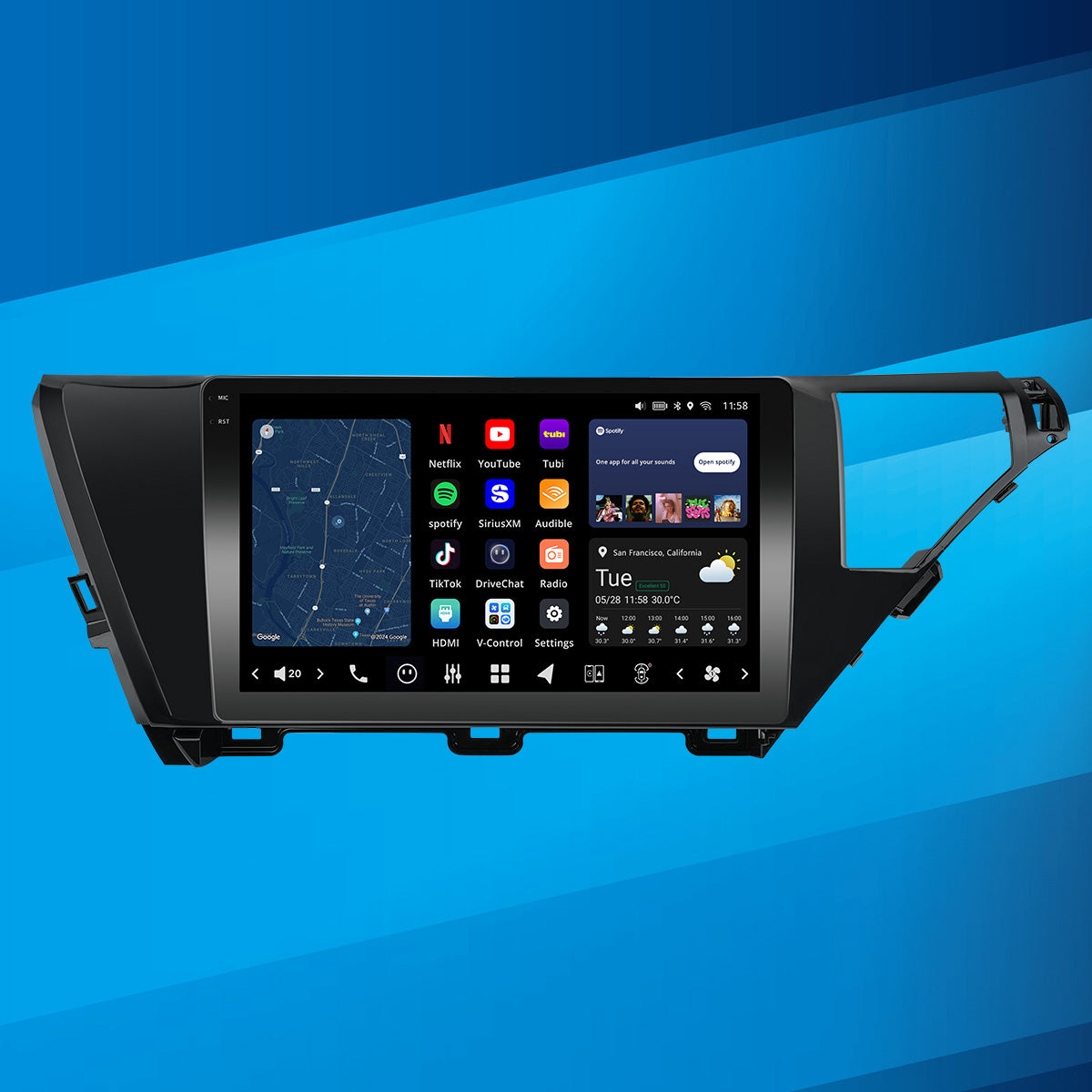 VISION 10” Custom-Fit Car Stereo for Toyota Camry 2018-2020 – VINLAND