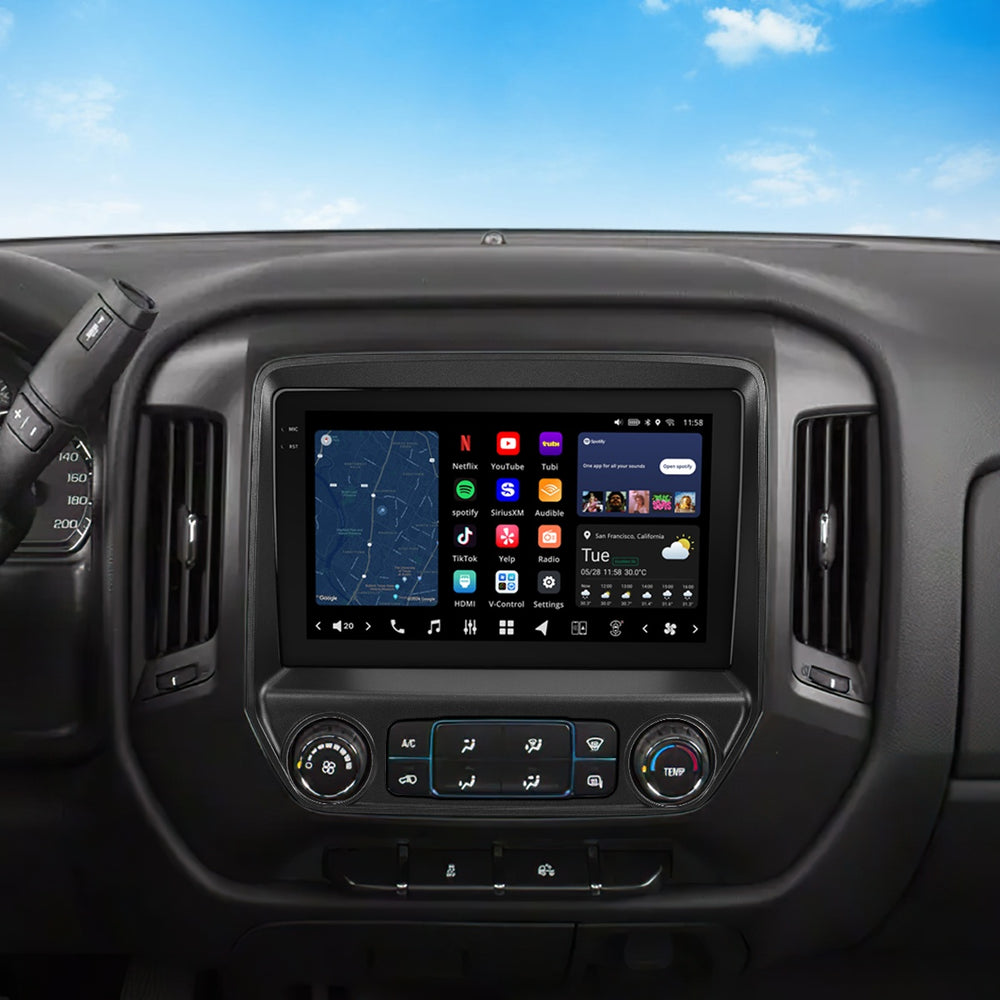 VISION Chevrolet Silverado 2014-2019 9" Custom-Fit Car Stereo
