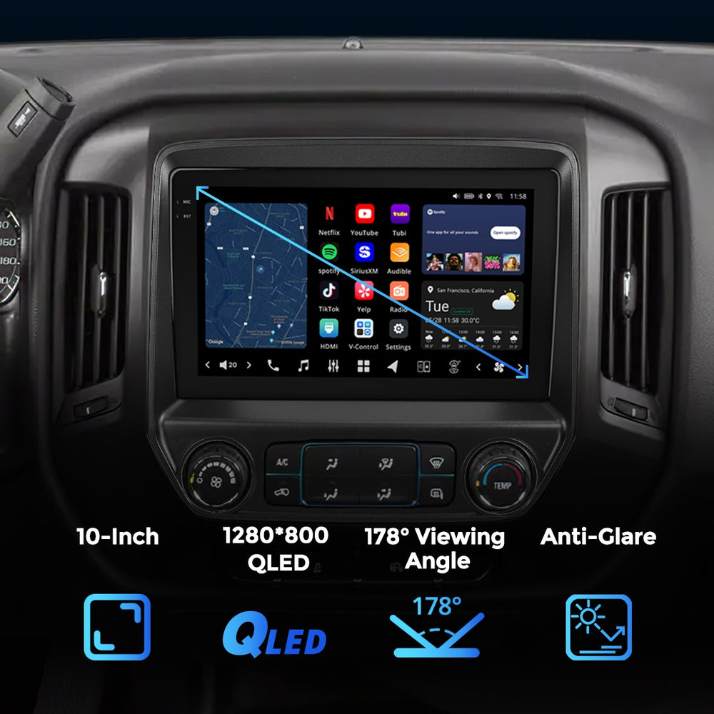 
                  
                    VISION Chevrolet Silverado 2014-2019 9" Custom-Fit Car Stereo
                  
                