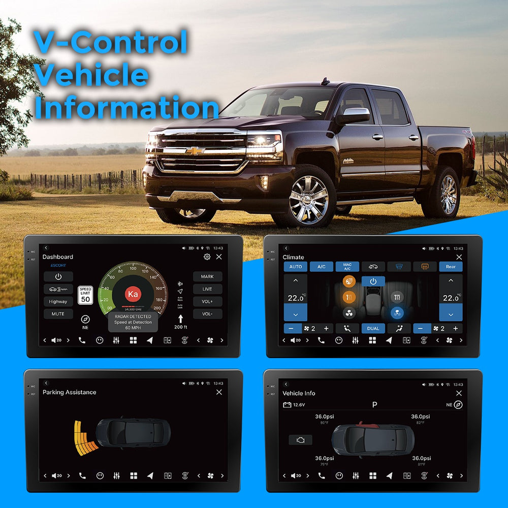 
                  
                    VISION Chevrolet Silverado 2014-2019 9" Custom-Fit Car Stereo
                  
                