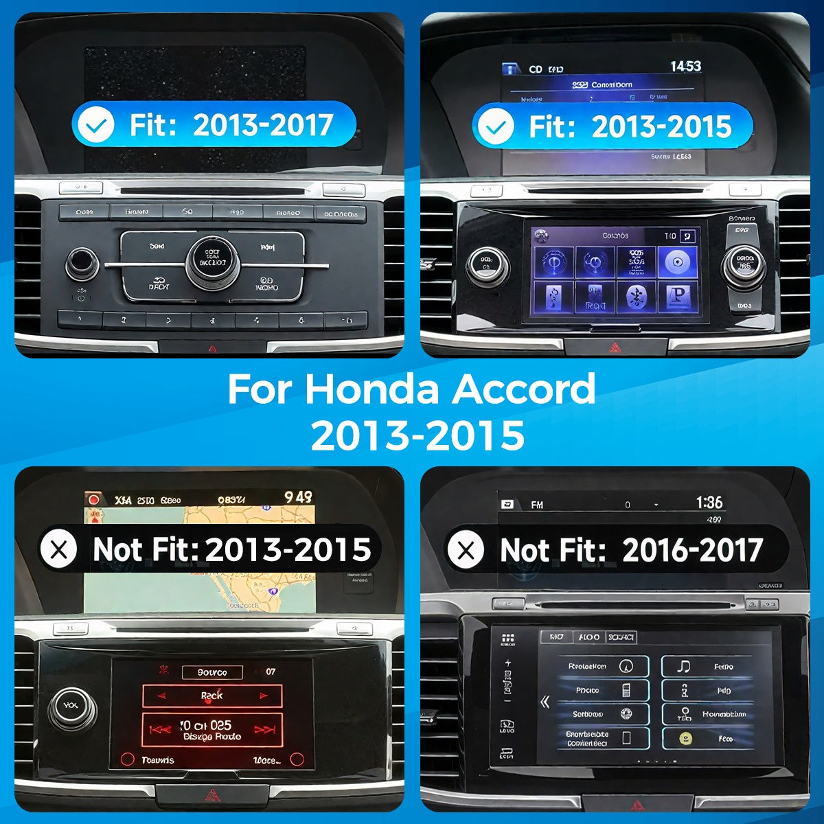 VISION 10” Custom-Fit Car Stereo for Honda Accord 2013-2015 – VINLAND